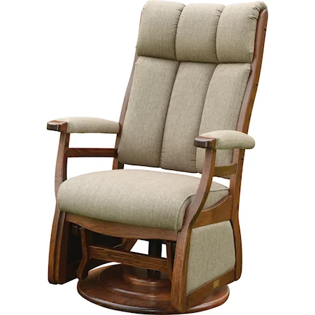 Pairs Swivel Glider with Padded Arms